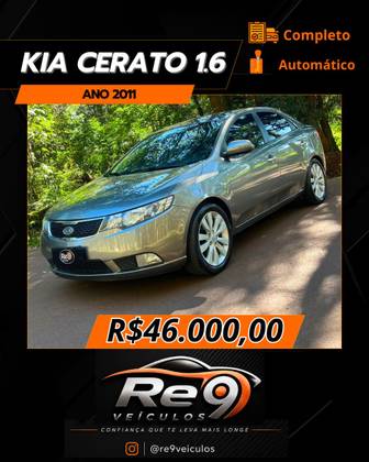 KIA CERATO 1.6 SX 16V FLEX 4P AUTOMÁTICO KIA CERATO 1.6 SX 16V FLEX 4P AUTOMÁTICO
